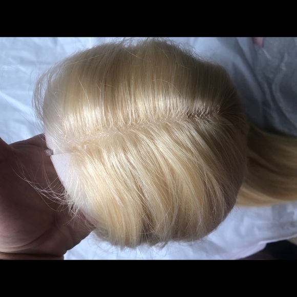 26” lace front blonde 613 T line human hair wig - Picture 4 of 15